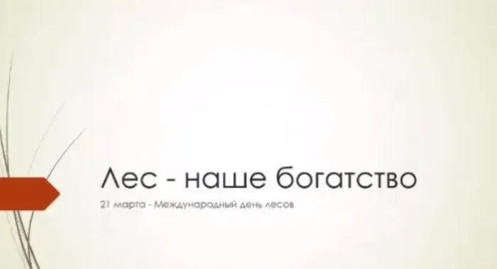 лес