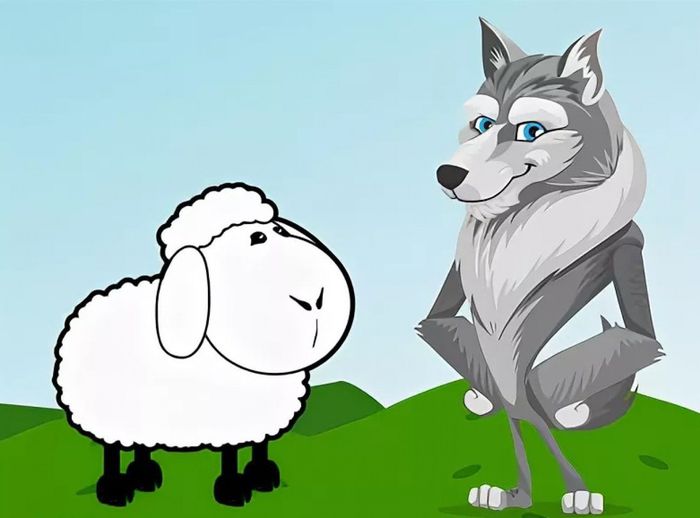 овечка и волк Безымянный