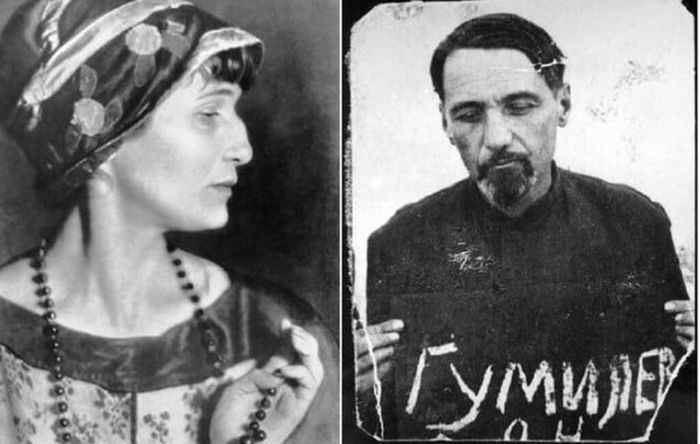 Лев Гумилёв с Анной Ахматовой